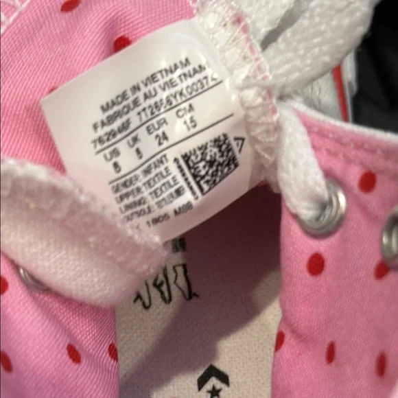 Hello Kitty Toddlers Converse High-Top Sneakers - White - Picture 8 of 9